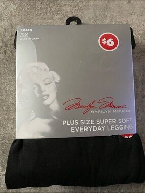 Marilyn Monroe Plus Size Super Soft Everyday Legging - Black